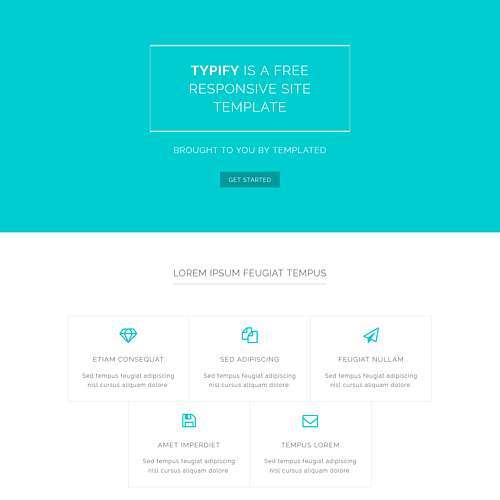 Typify HTML Website Template